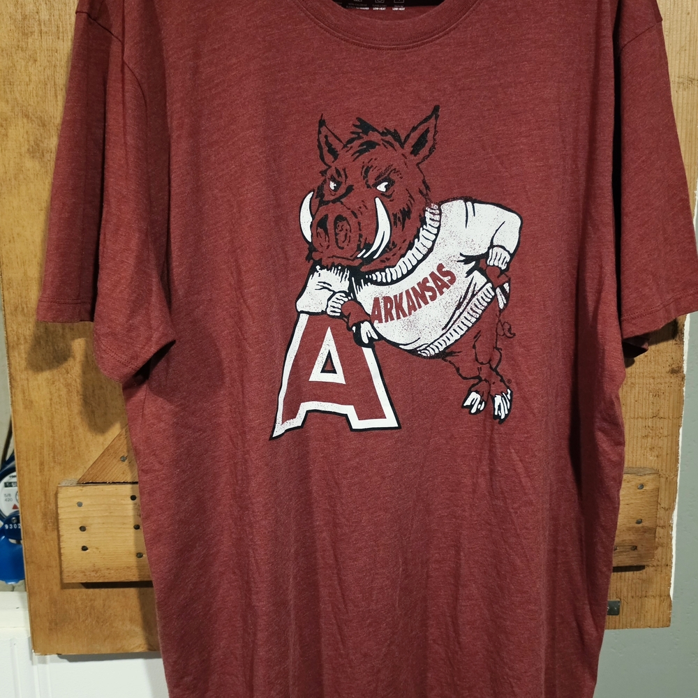 Arkansas Razorbacks Red Short Sleeve Tee